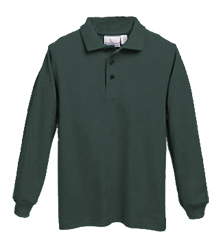 Notre Academy Green Long Sleeve Unisex Fit Polo – Me Apparel
